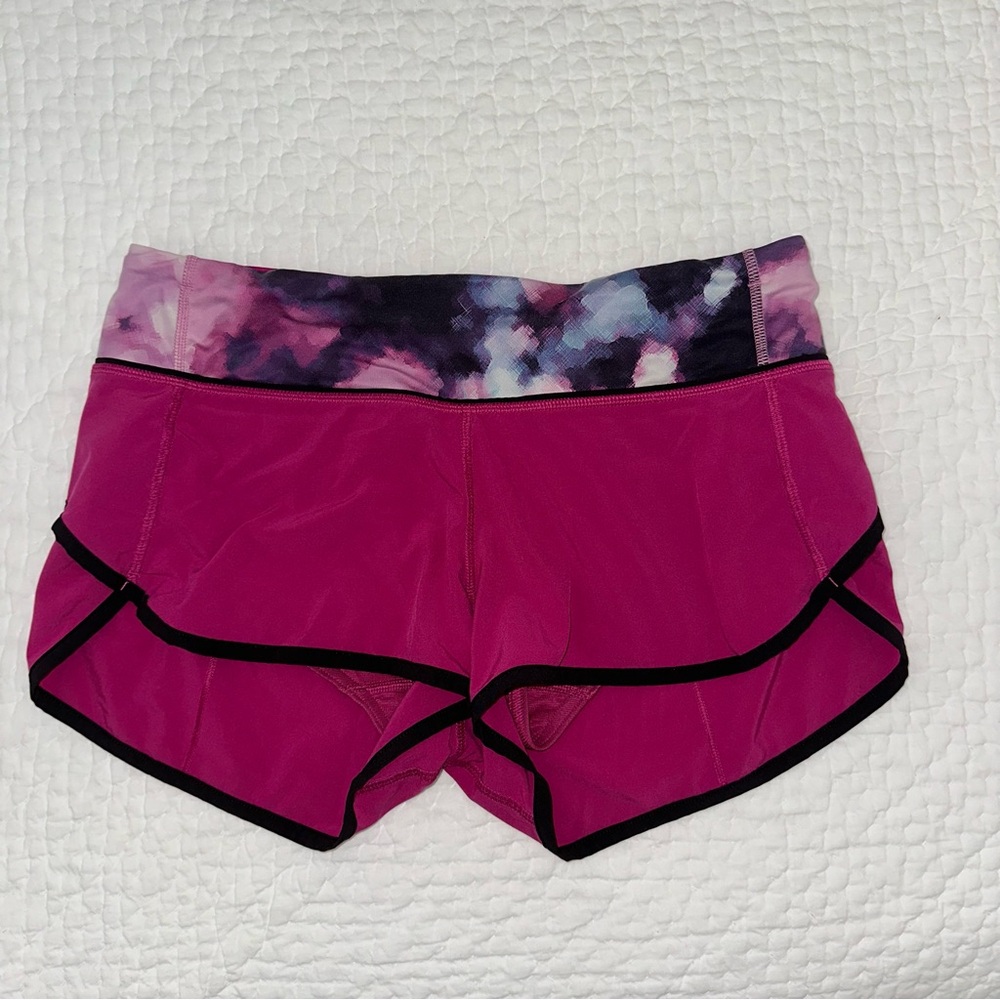 Lululemon Speed Up Shorts- Magenta/Multicolor: Rare